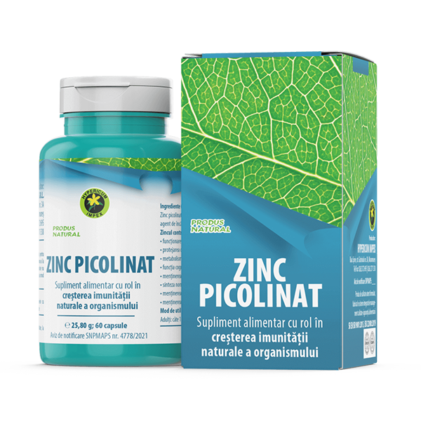 Suplimentul alimentar Zinc Picolinat este un produs atent formulat pentru completarea necesarului de Zinc din organism și menținerea bunei funcționări a sistemului imunitar.