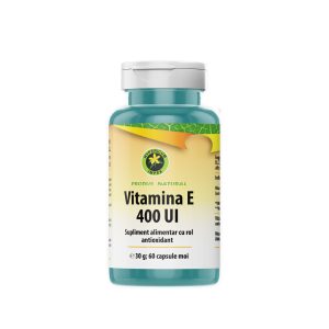 Capsule Vitamina E 400 UI - Supliment alimentar cu rol antioxidant